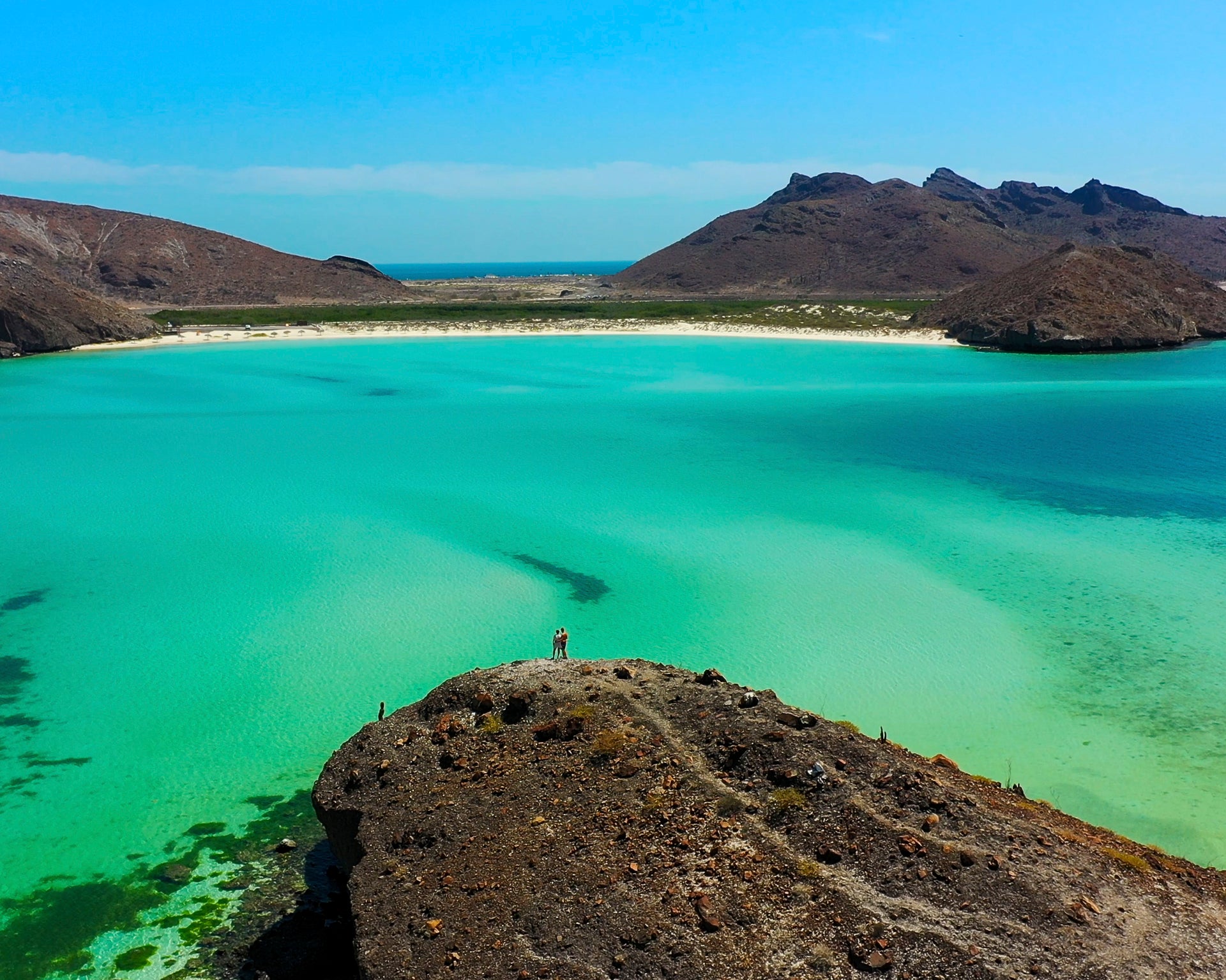 La Paz crystalline sea and beach for vacation