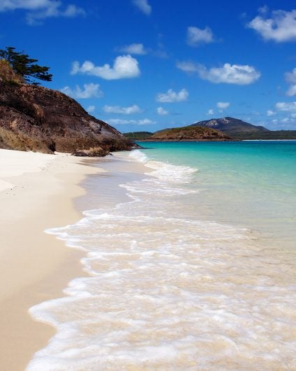 Crystalline waters and beach for salinig vacations