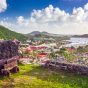 Saint martin colorful landscape coast