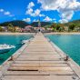 Martinique sea way colorful beach houses